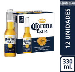 CERVEZA CORONA EXTRA 12 UND. X 330 ml